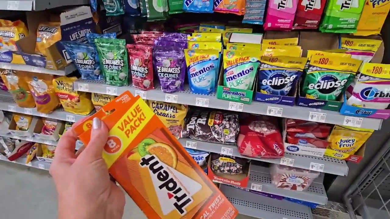 Walmart Candy & Gum Aisle Shelf Organization | June 2025 (Soft Spoken)