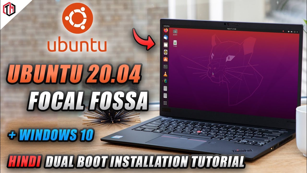HINDI- Ubuntu 20.04 LTS (Focal Fossa) Linux Installation Tutorial | Dual Boot Ubuntu with Windows 10