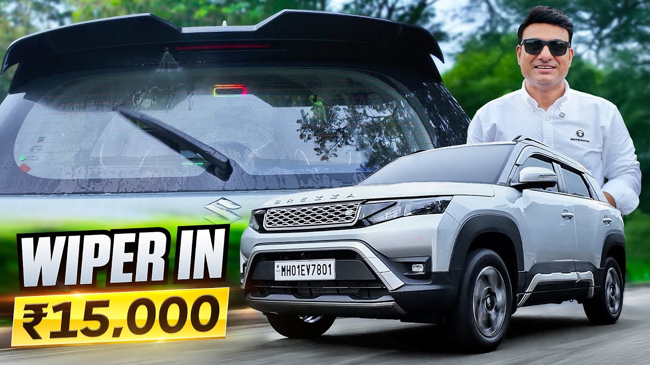 GRAND BREZZA with REAR WIPER in ₹15,000😍🔥 MOST LUXURY BASE LXI IN TOWN w Roof Ambient🔥📞8108102887