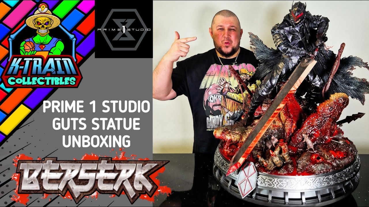 Prime 1 Studio Guts Berserker Armour Statue 1/4  Rage Edition Berserk Unboxing & Review Deutsch