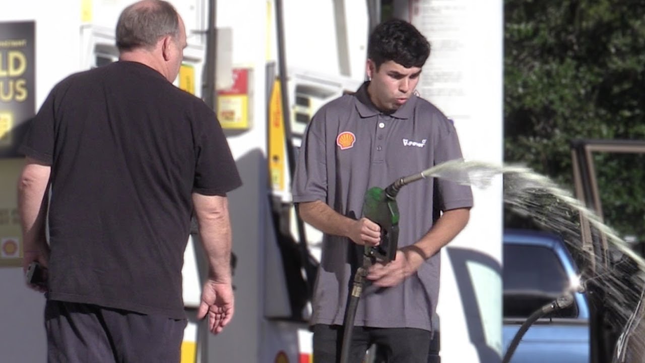 Fake Gas Station Employee Prank!