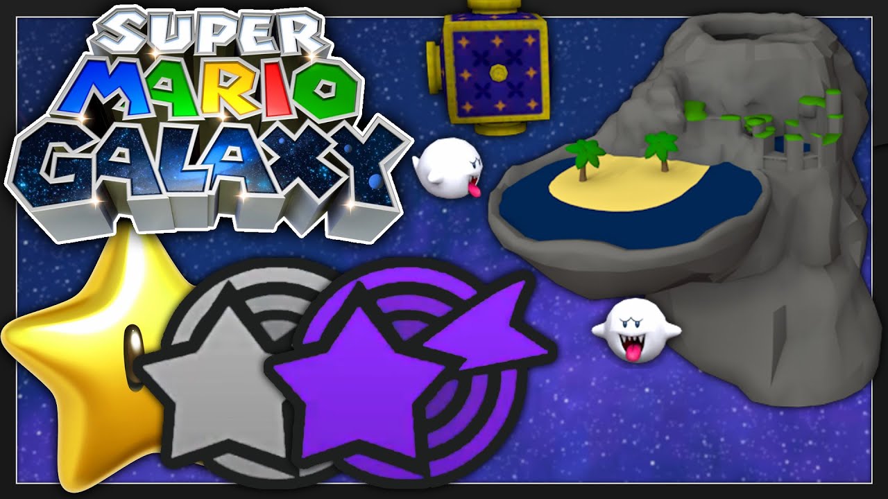 Super Mario Galaxy - Deep Dark Galaxy ALL STARS / COMETS