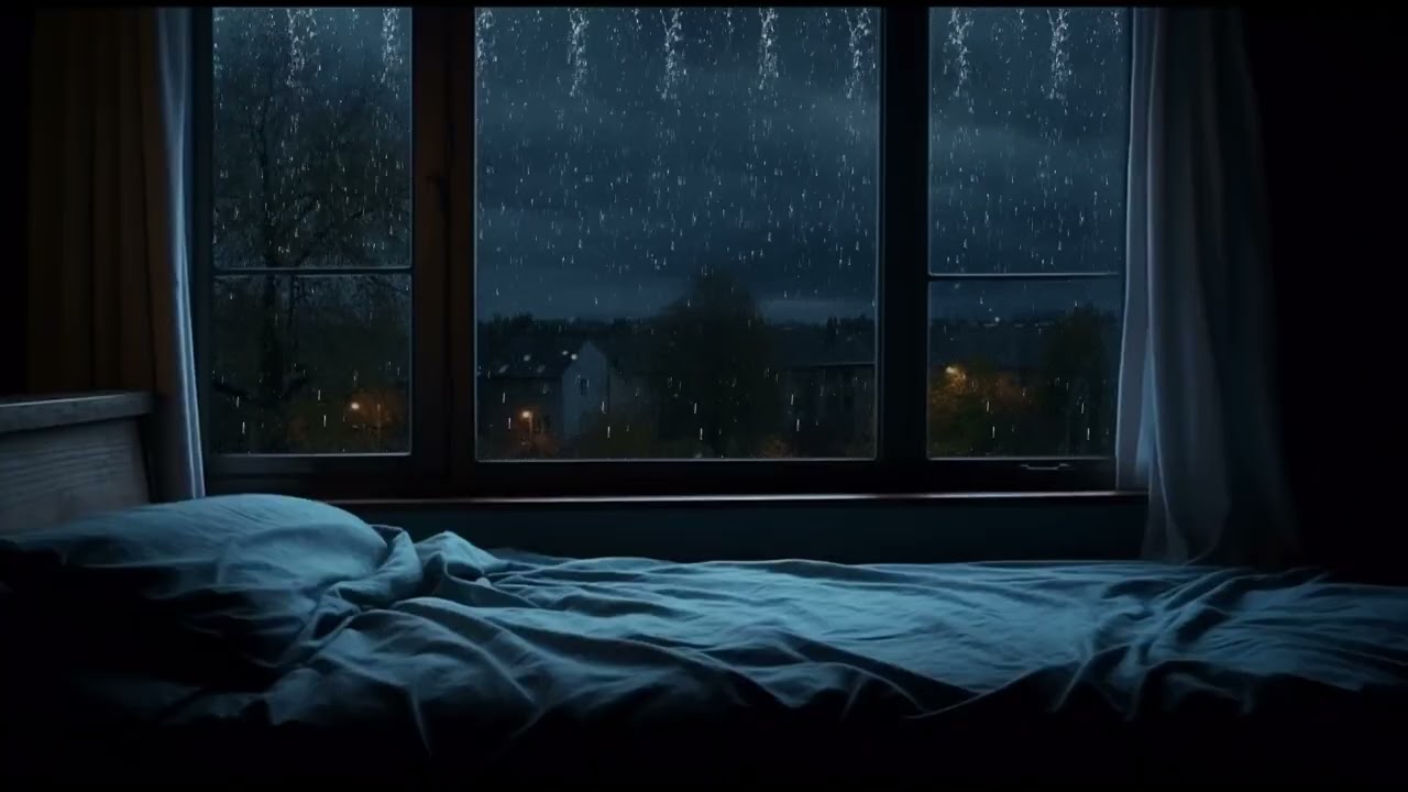 🌧️ Gentle Rain Against the Window 🌙 Sleep Better