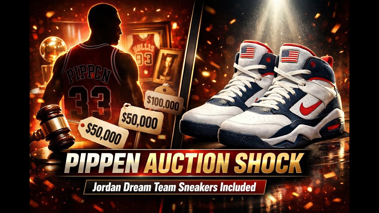 Scottie Pippen’s collection, including Michael Jordan’s ‘Dream Team’ sneakers, going to auction