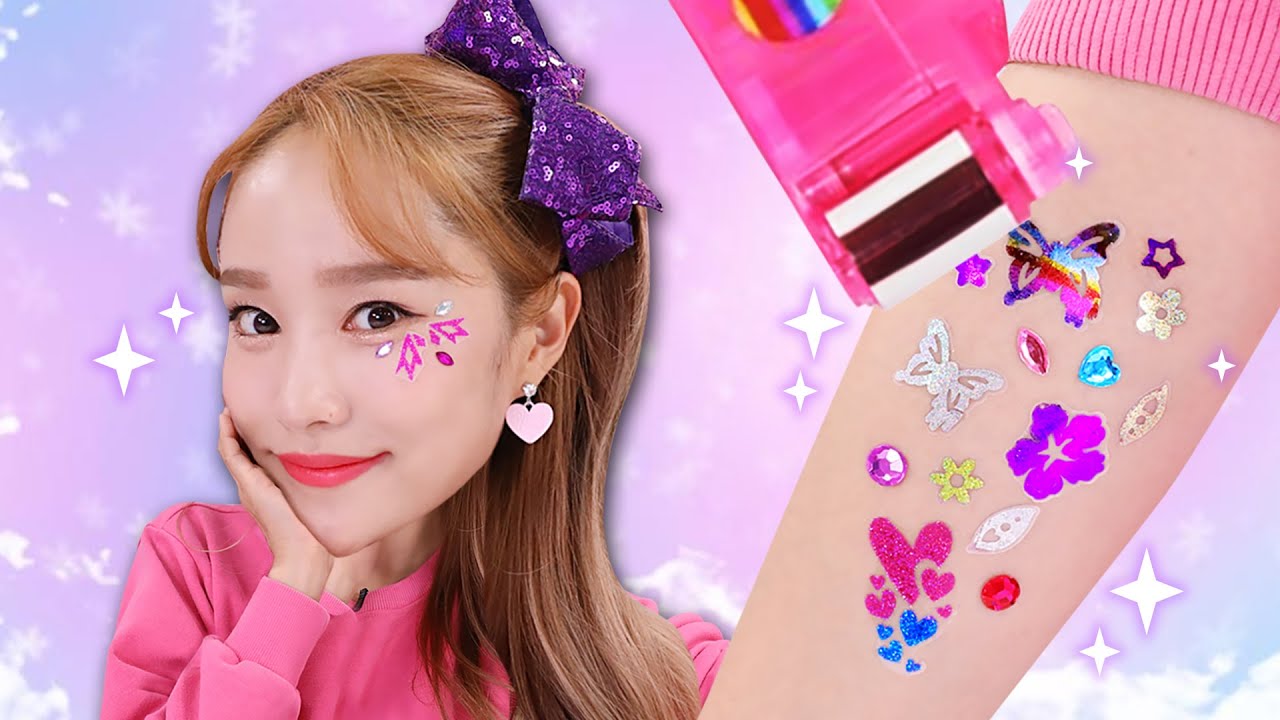반짝이 스티커로 이쁘게 꾸며요&hearts;