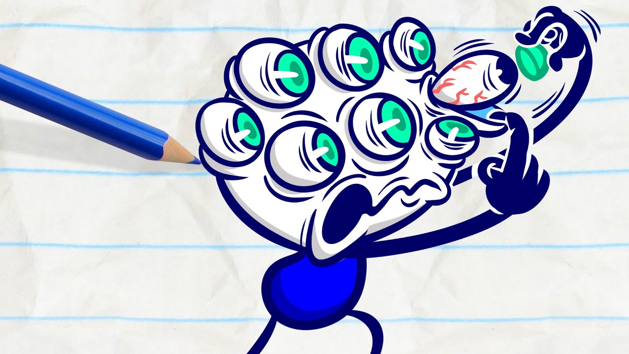 Pencilmate & Pencilmiss 😮 BIG EYES FOR PENCILMATE 😮 2020 Compilation 🗨️ Cartoons