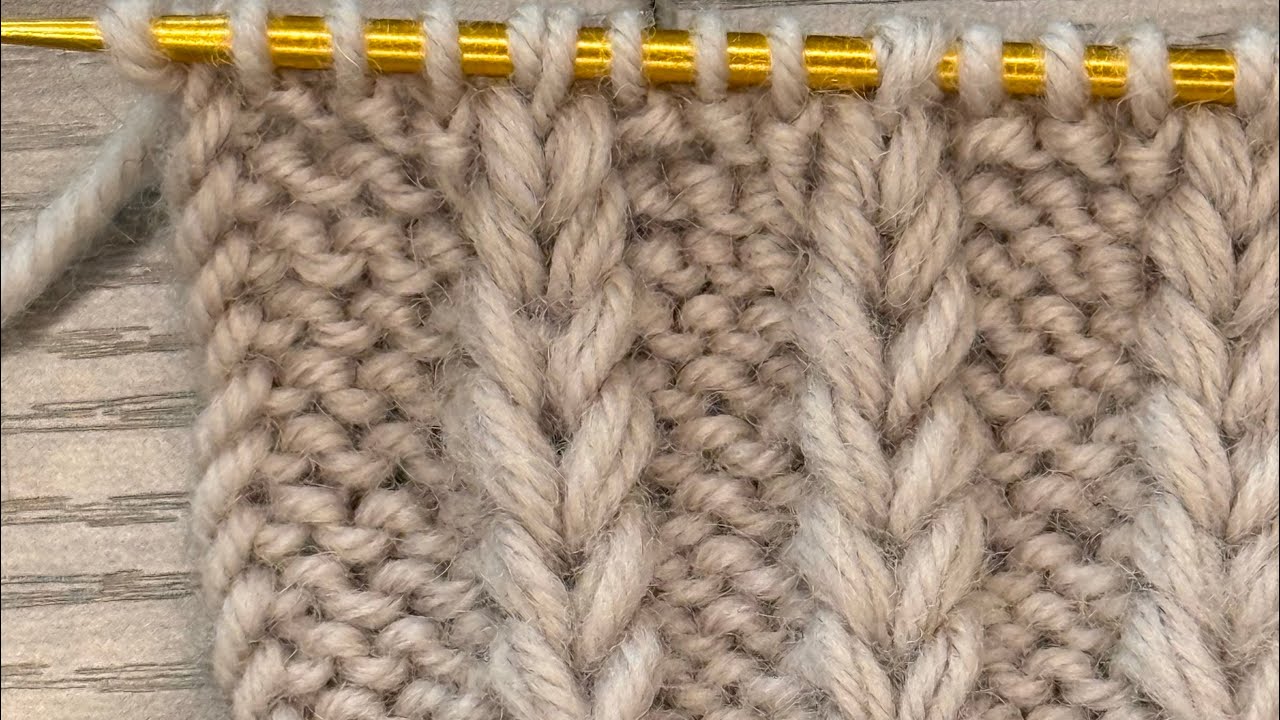 Chunky Braid Stitch Knitting Pattern | Drop Stitch Technique | Easy 4-Row Repeat