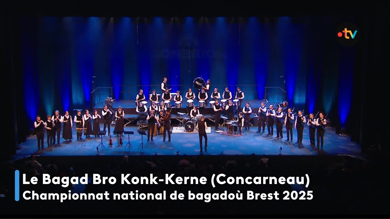 Bagad Bro Konk-Kerne (Concarneau) au championnat des bagadoù 2025