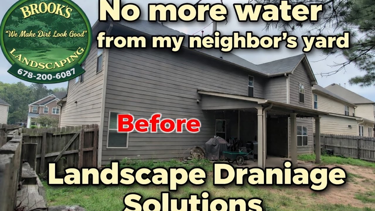 Backyard Flooding Disaster 😳 BEFORE We Installed Proper Drainage by Brooks Landscaping 