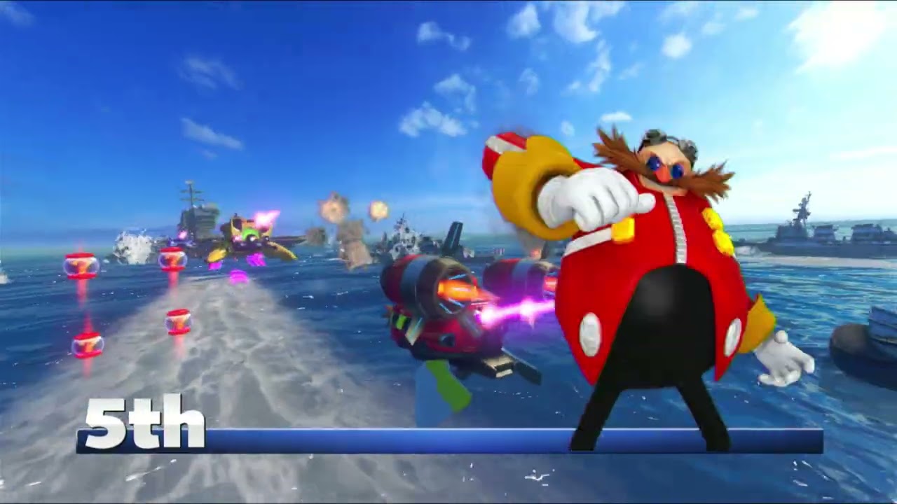 Sonic & All Stars Racing Transformed DR Eggman Carrier Zone Expert