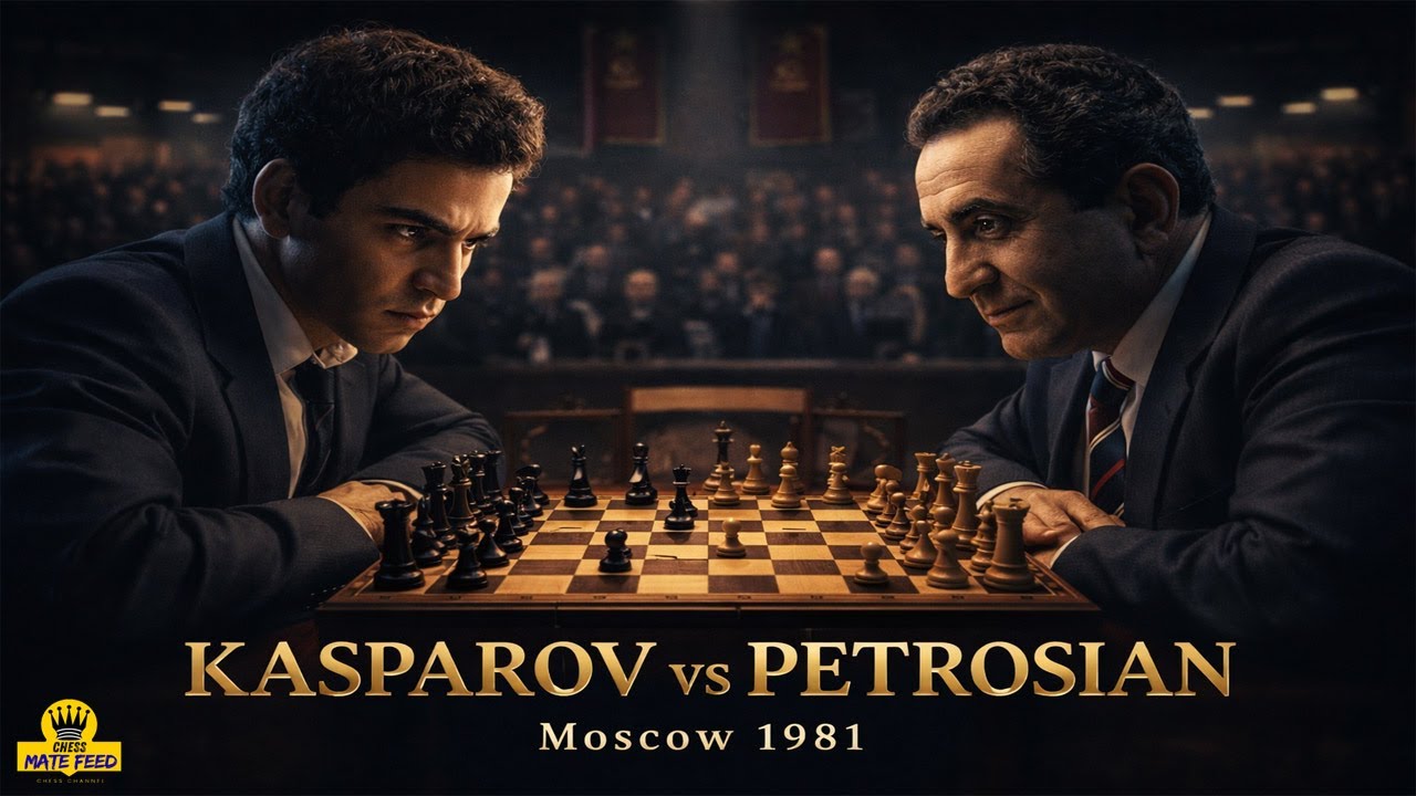 Garry Kasparov vs Tigran Petrosian♟️Moscow URS (1981), Round 8 - Moscow Classic