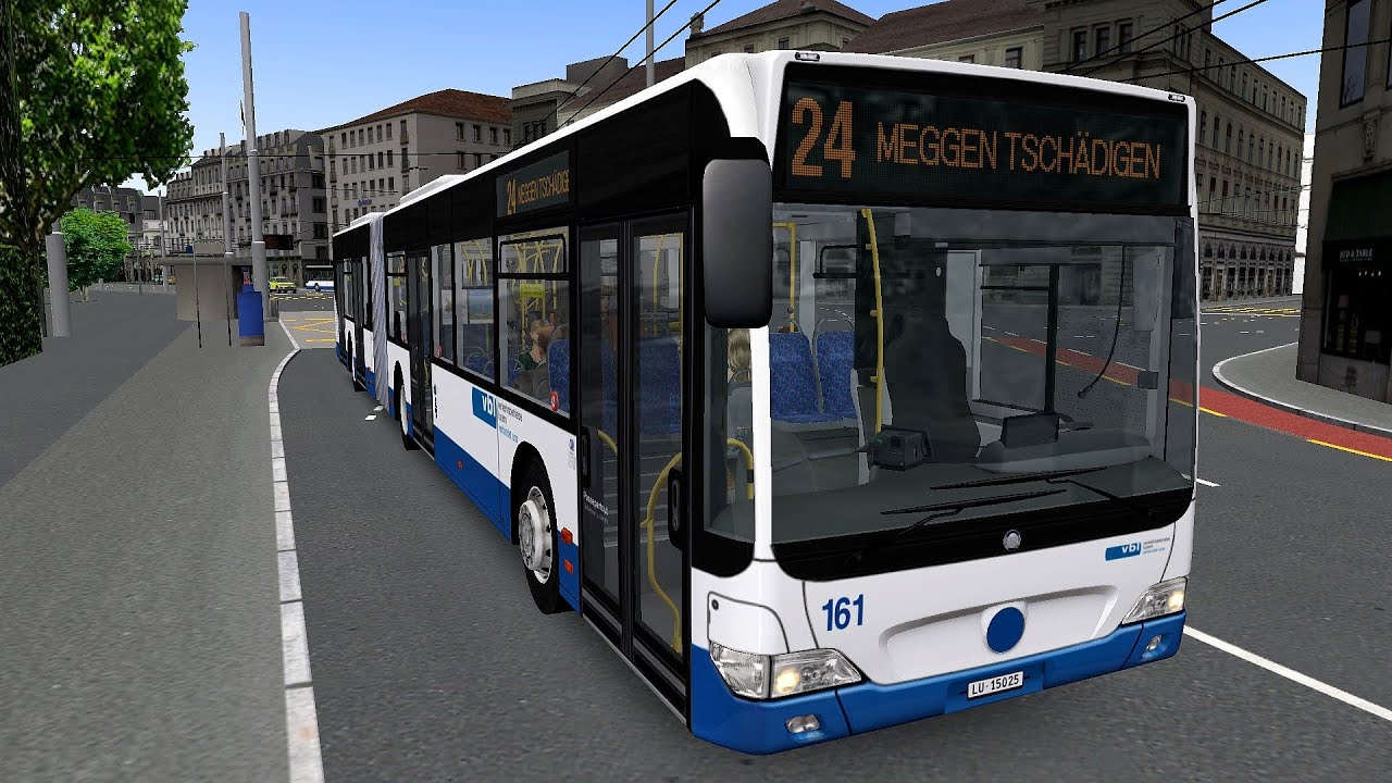 Omsi 2 Addon Luzern - Linie 24 - Route 24 Luzern Bahnhof - Meggen Tschädigen (PC)