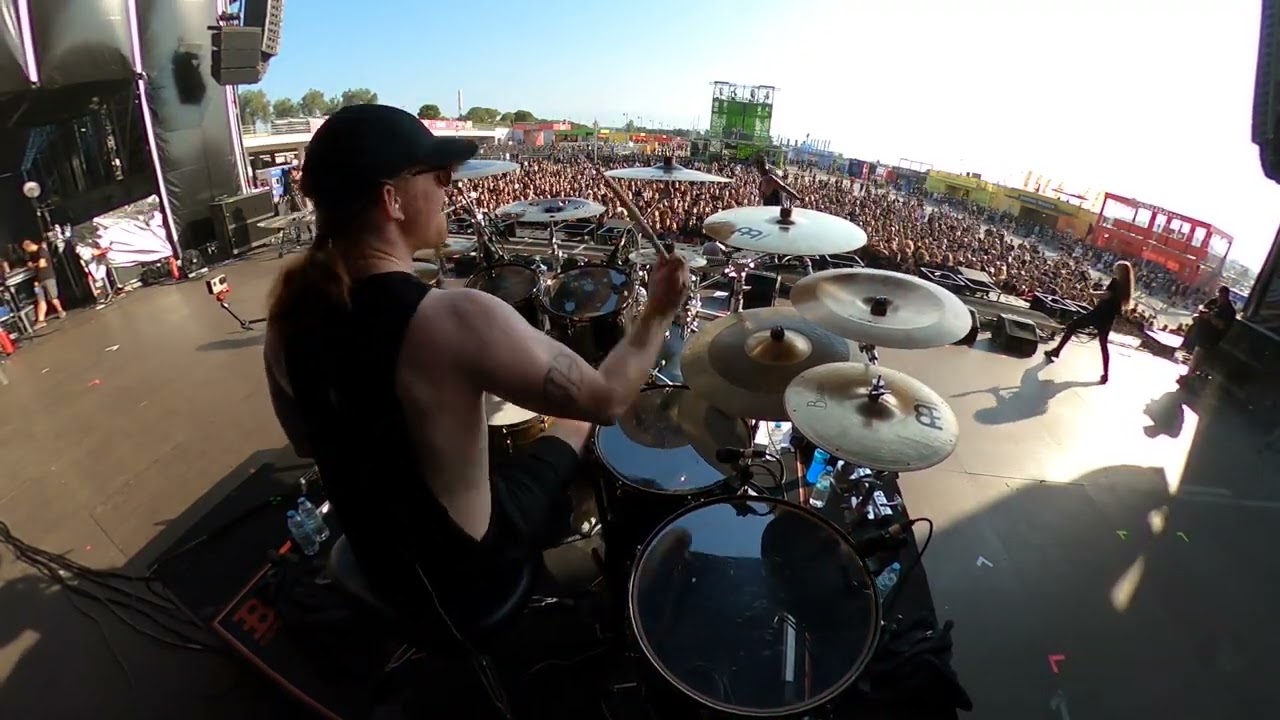 Bleed From Within - I Am Damnation Drum Cam - Live in Athens