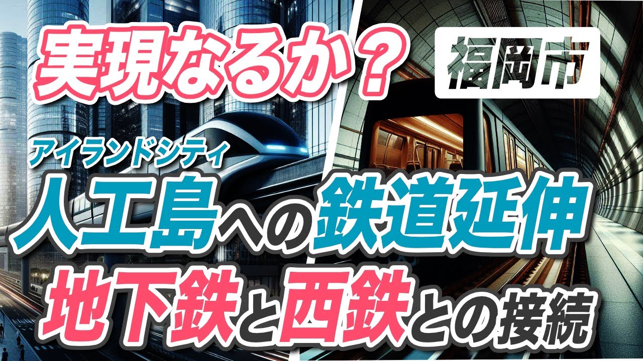【後編】再開発で人口増の福岡市アイランドシティへの鉄道延伸や、地下鉄↔︎西鉄の接続は実現するのか？新たな民間事業の可能性もあるかも？