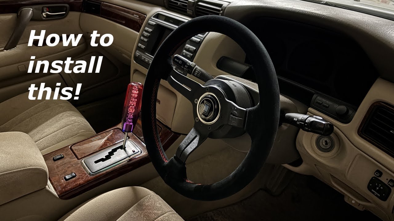 How to install aftermarket steering wheel | JZS171