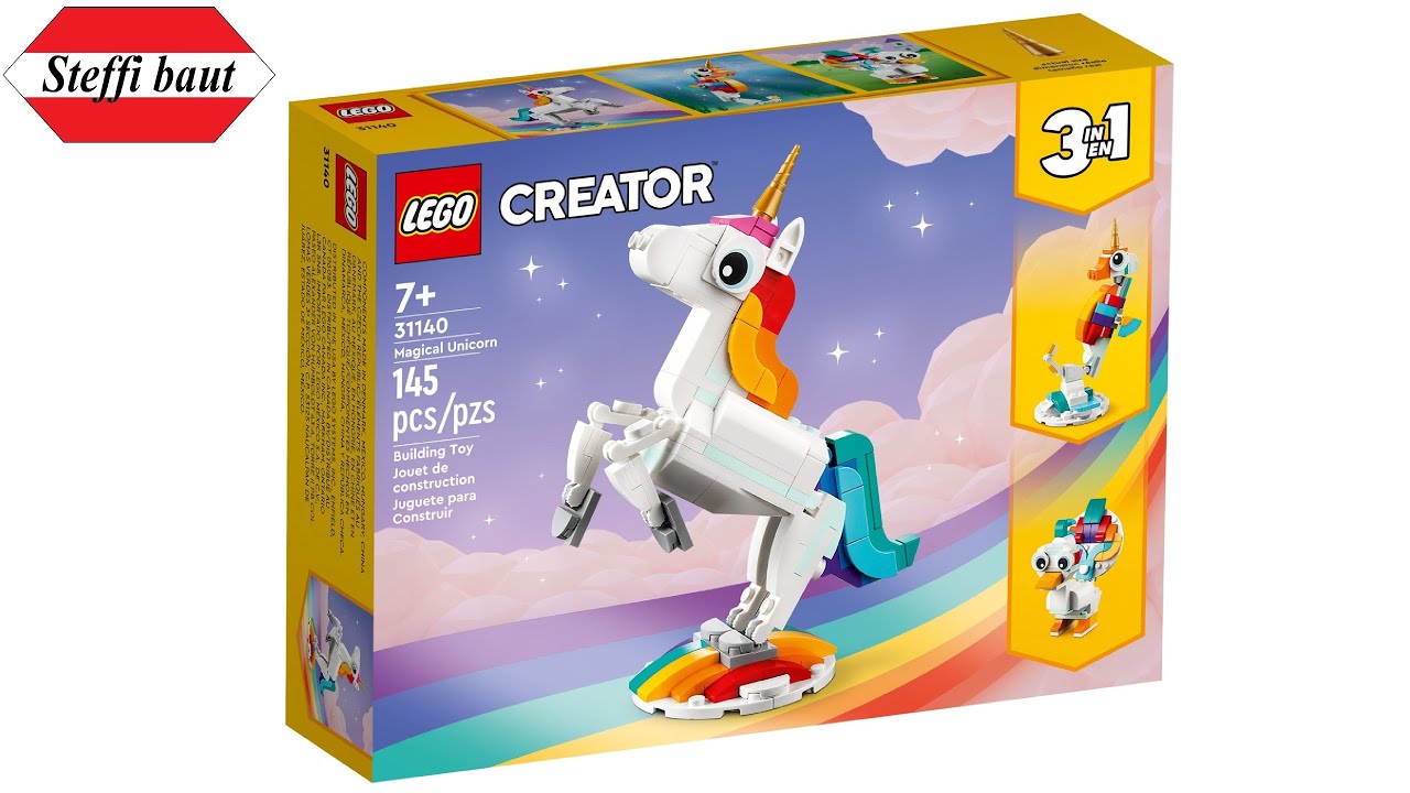 LEGO Creator 31140 Magical Unicorn unboxing & speed build