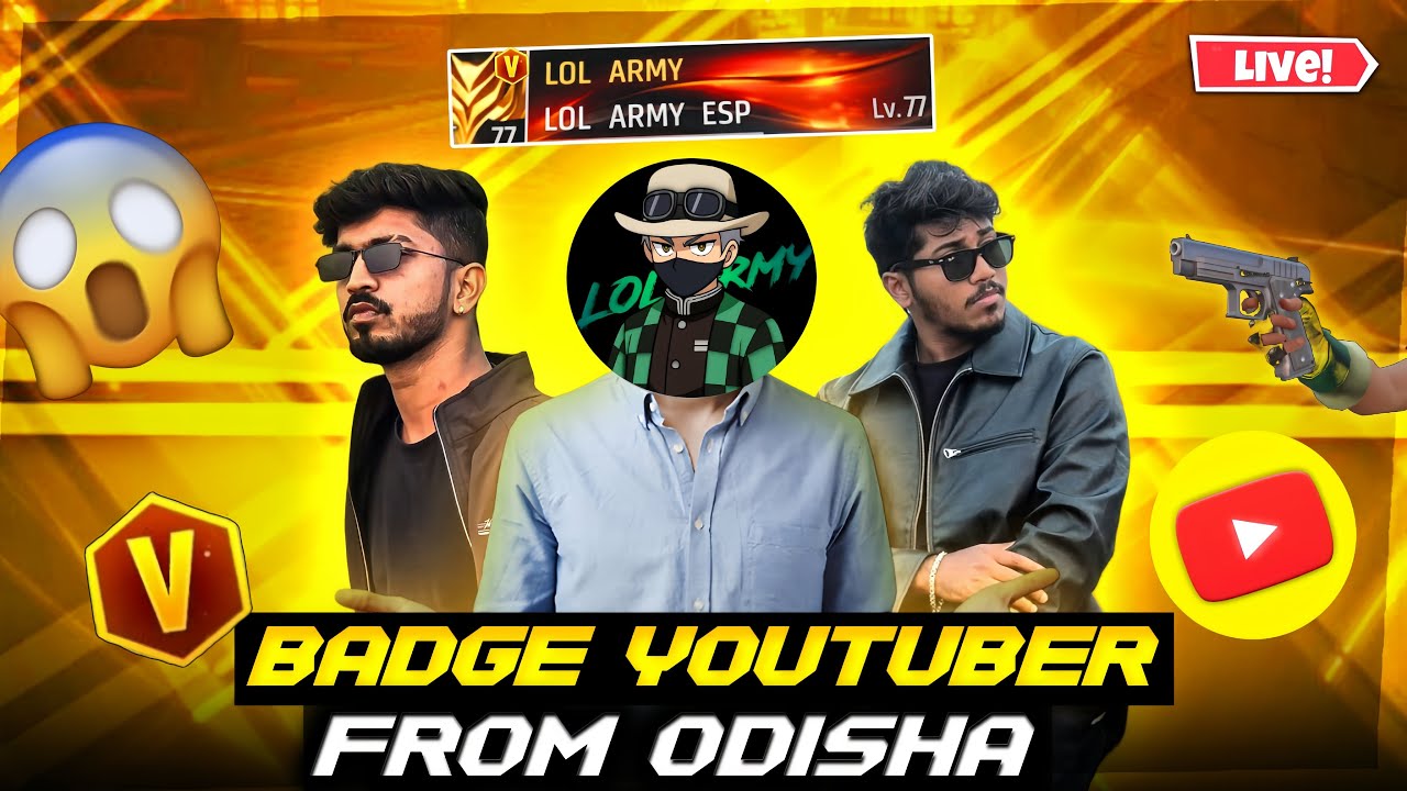LIVE 🔴 Free Fire With LOL ARMY || 1 vs 2 guild test join now#freefire #live