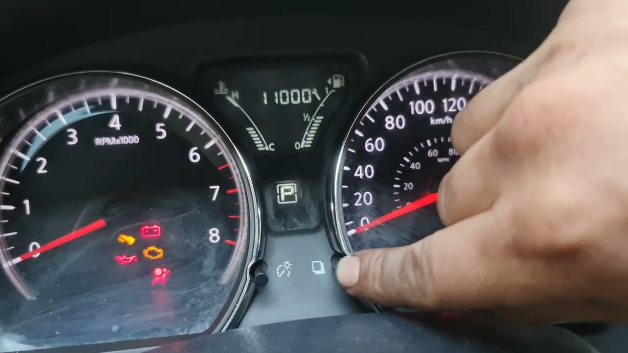 Reset de servicio, Vida útil de aceite Nissan Versa 2018
