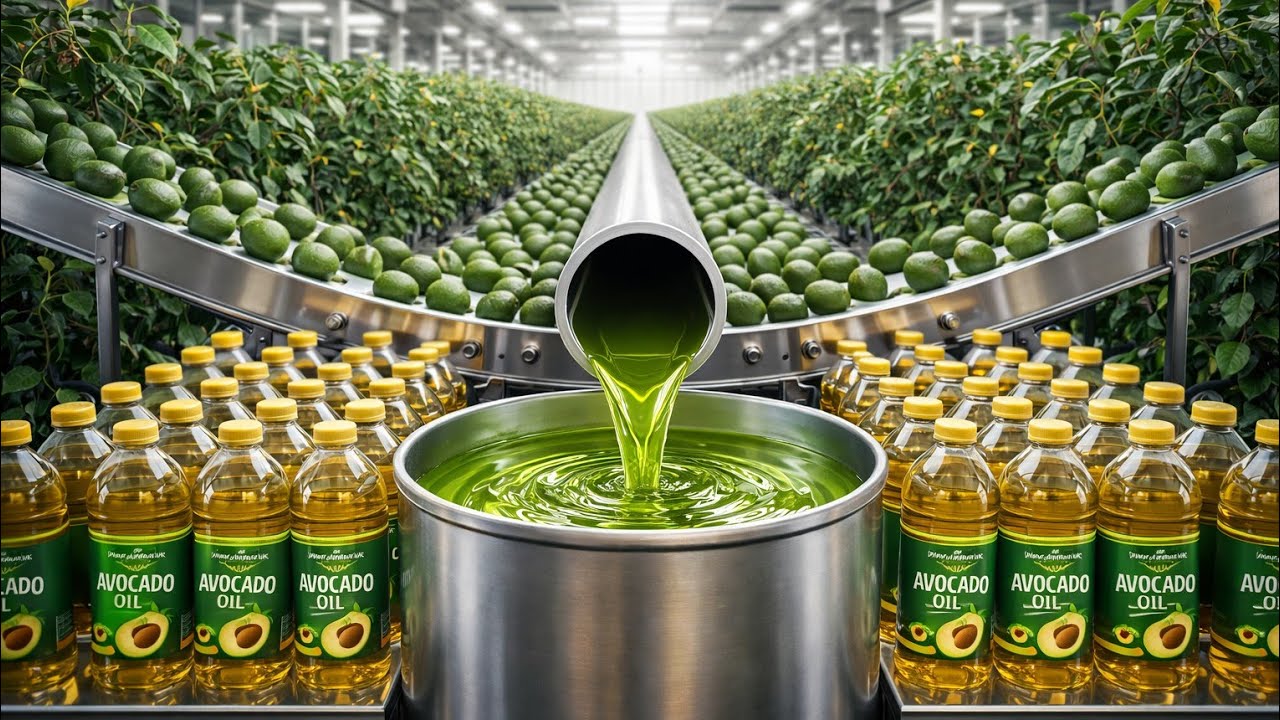How Avocado Oil Is Made 🥑 Full Factory Process