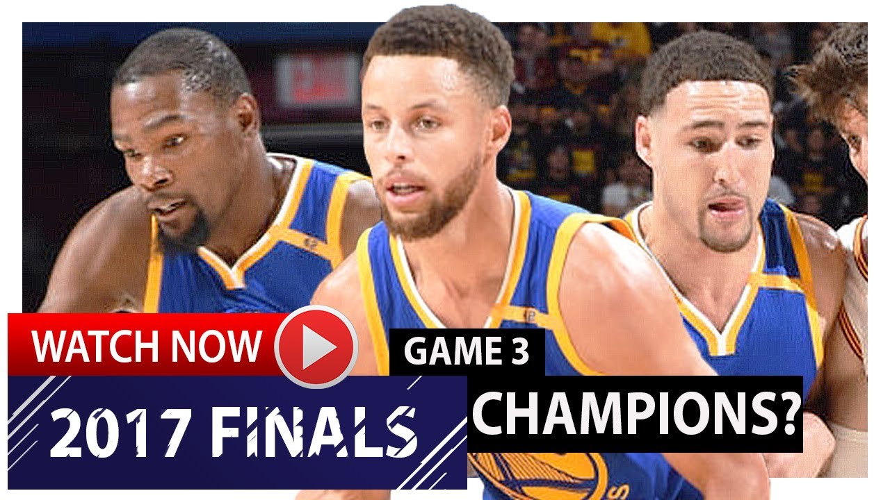 Kevin Durant, Stephen Curry & Klay Thompson Game 3 Highlights vs Cavaliers 2017 Finals - CHAMPIONS?
