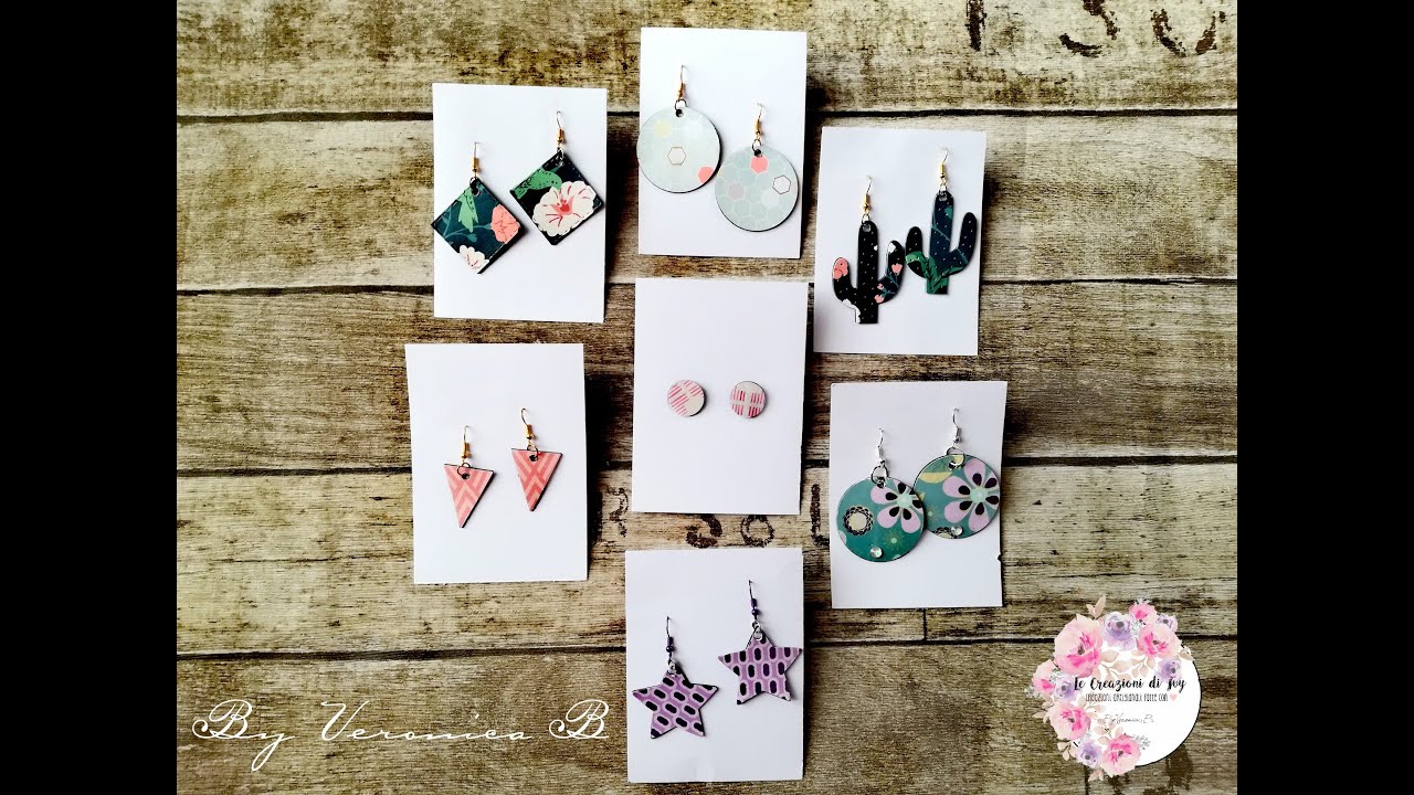 Orecchini di carta Diy!! Riciclo creativo!