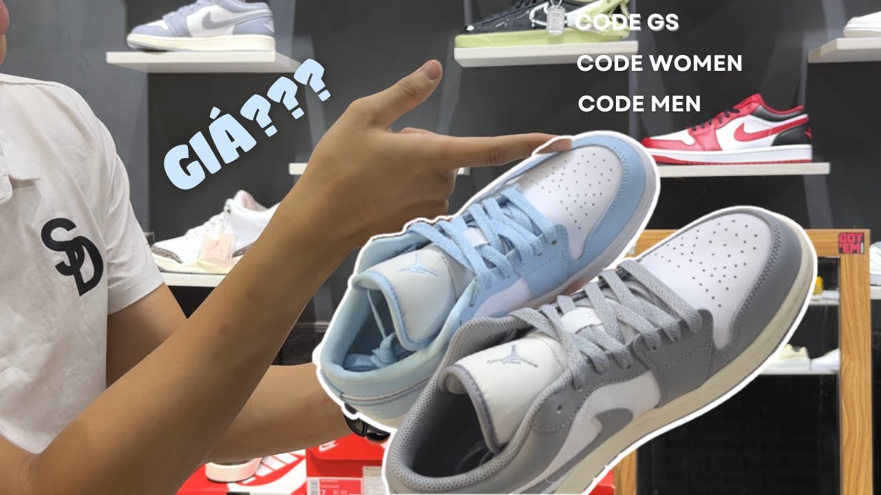 Vì sao bạn cần phân biệt CODE Men, Women, GS trên JORDAN 1 LOW ? Cách để nhận biết !