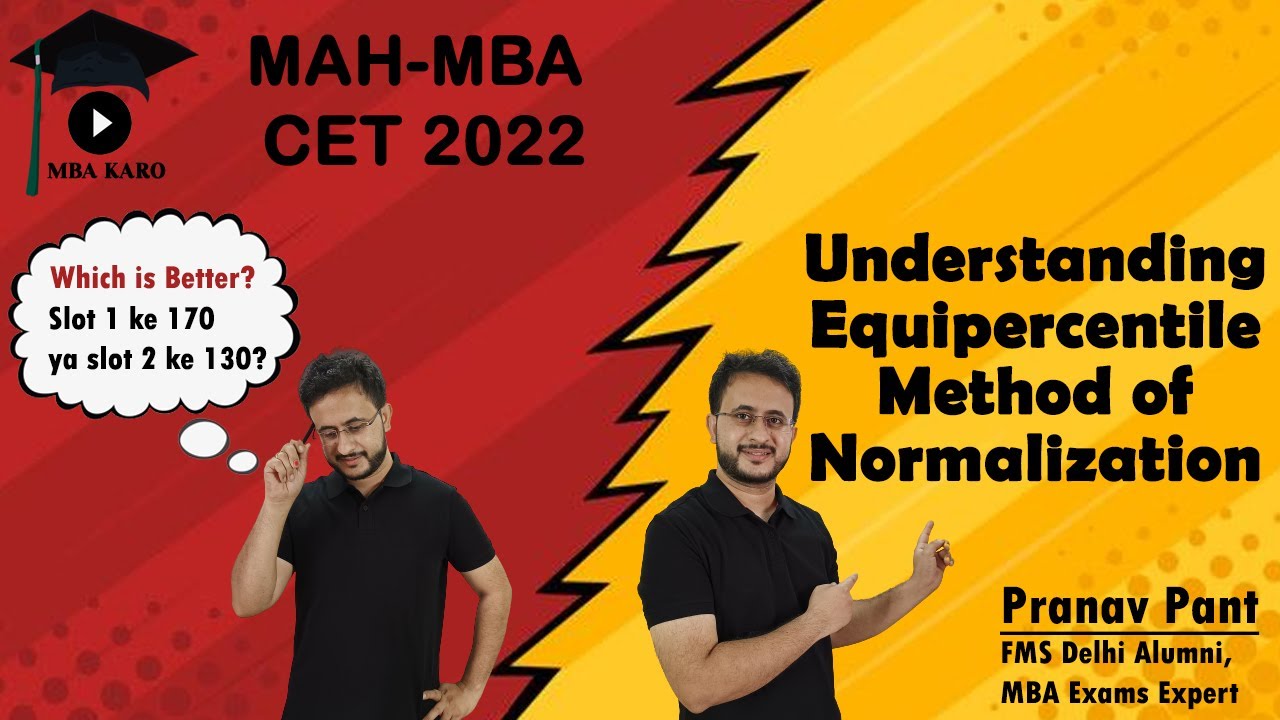 MAH MBA CET 2022 | What is Equipercentile Normalization? Slot wise cutoff | Know Normalized score