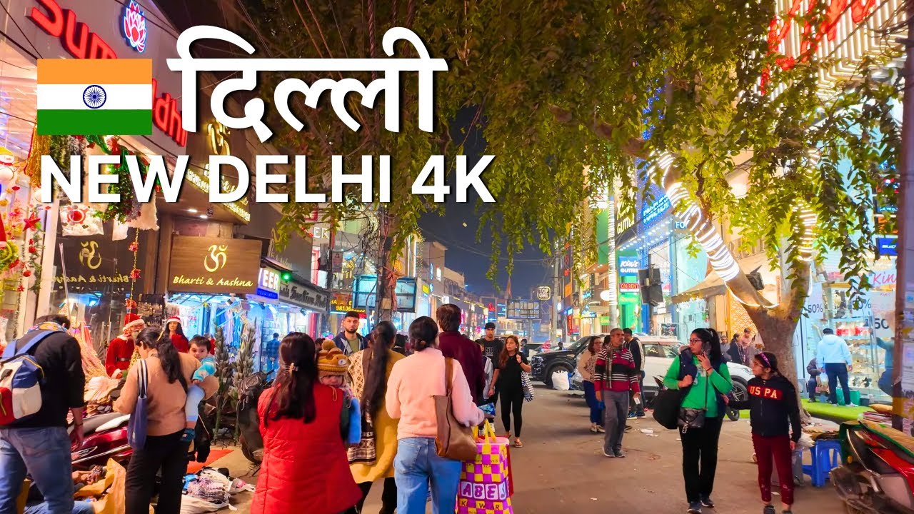 NEW DELHI, Rajouri Garden Market 🇮🇳 - Shopping, Food Stalls & Vibrant Streets - INDIA