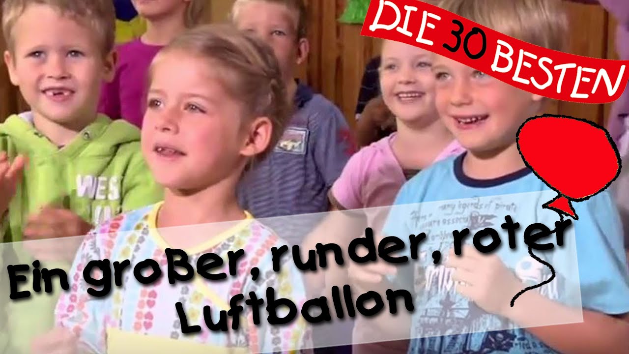 👩🏼 Ein gro&szlig;er, ein runder, ein roter Luftballon - Singen, Tanzen und Bewegen || Kinderlieder