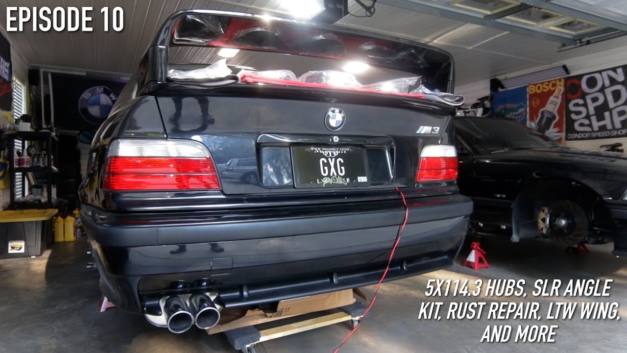 NDI 5x114.3 Conversion, SLR Angle Kit, Rust Repair, and MORE!  - E36 M3 Drift Car Project Episode 10