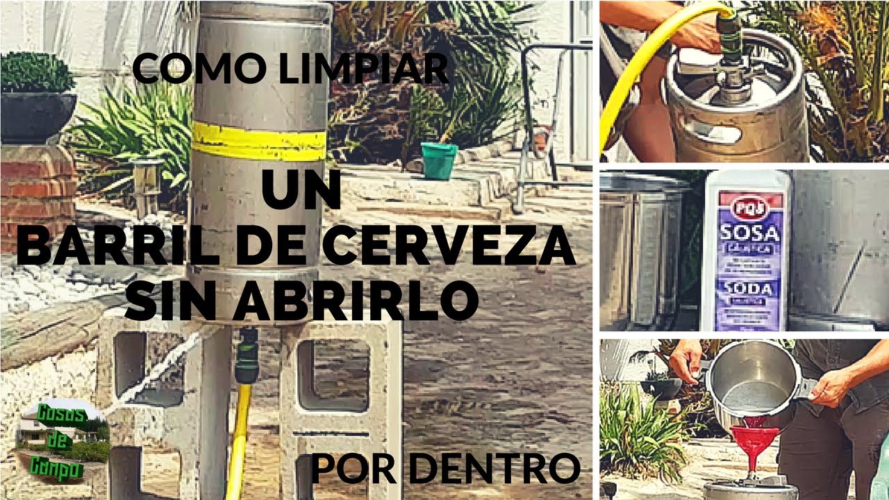 Como limpiar un barril de cerveza sin abrirlo.