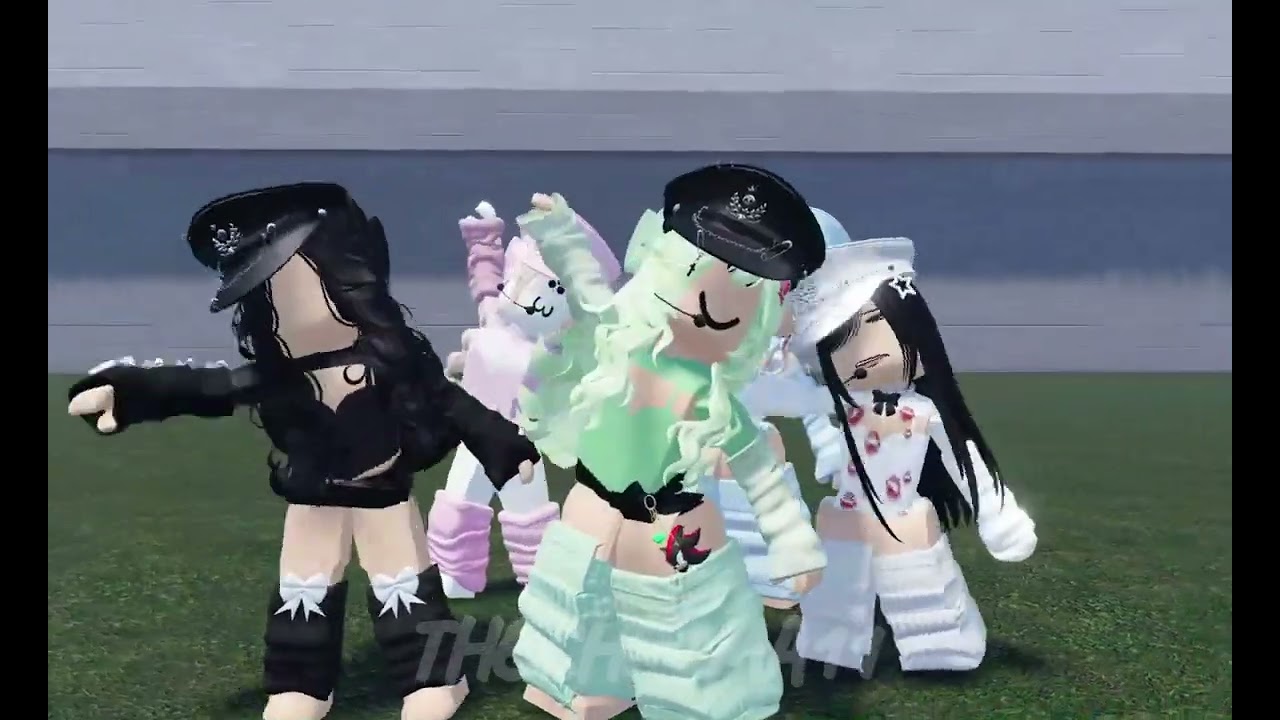 IMPURITIES(ROBLOX KOYA DANCE STUDIO COVER) FULL DANCE!🩵🤍🩷🖤💚 #roblox #lesserafim #THECHROMA11 #dance