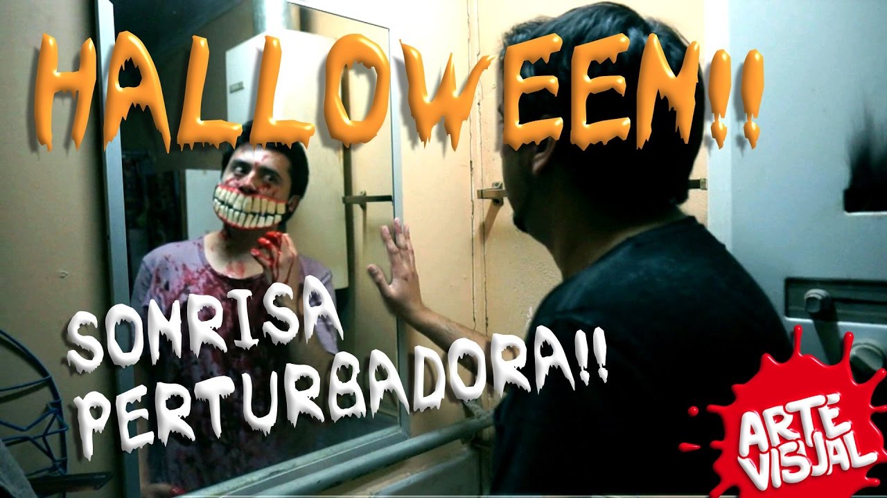 ARTE VISUAL - SONRISA PERTURBADORA ESPECIAL DE #HALLOWEEN  #DIENTES DE TERROR #artevisualvideonuevo
