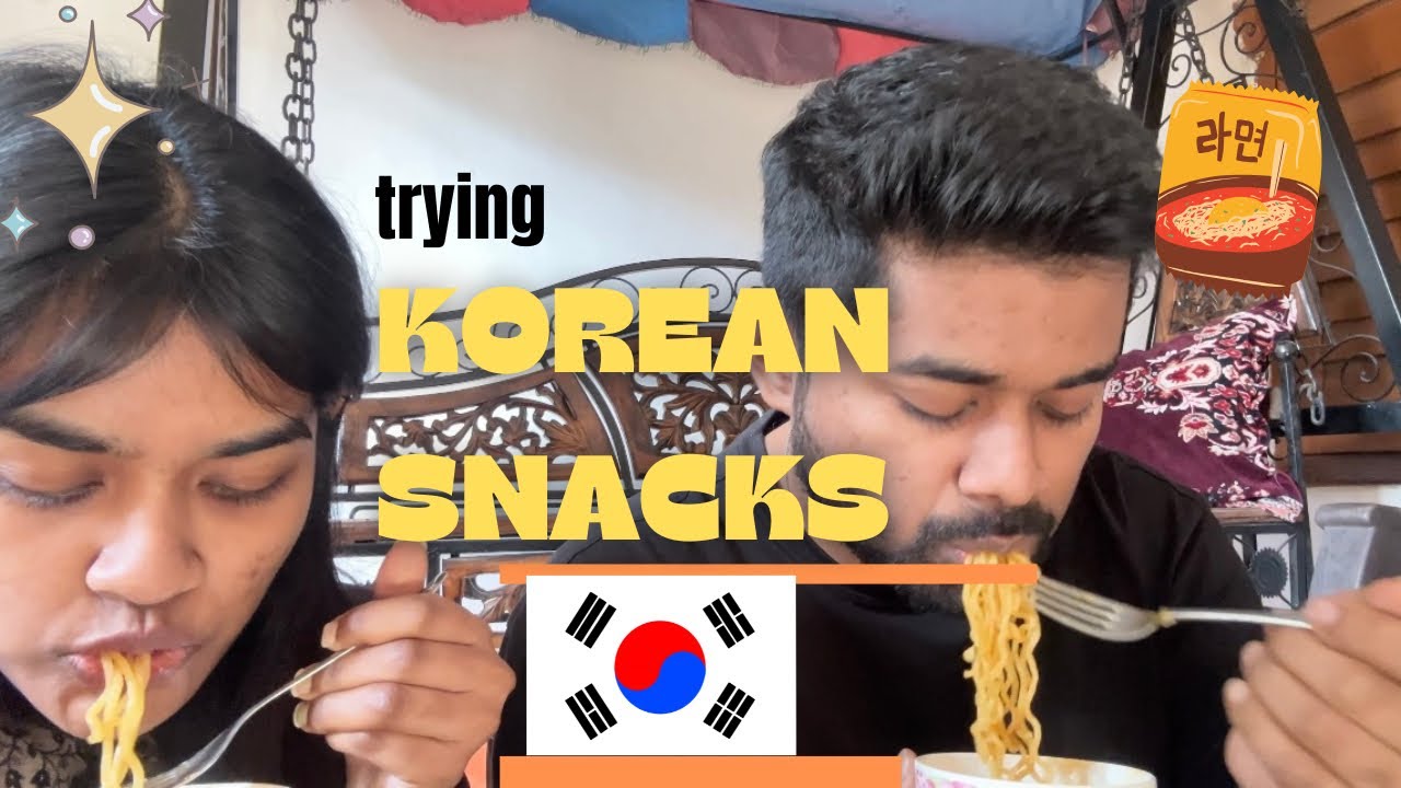 Trying and Rating Korean Snacks 🇮🇳🇰🇷 feat brother