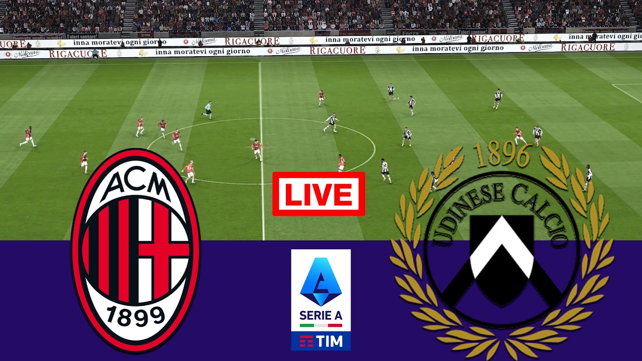 🔴 In Diretta : AC Milan vs Udinese | Serie A 2025/26 | Streaming completo della partita