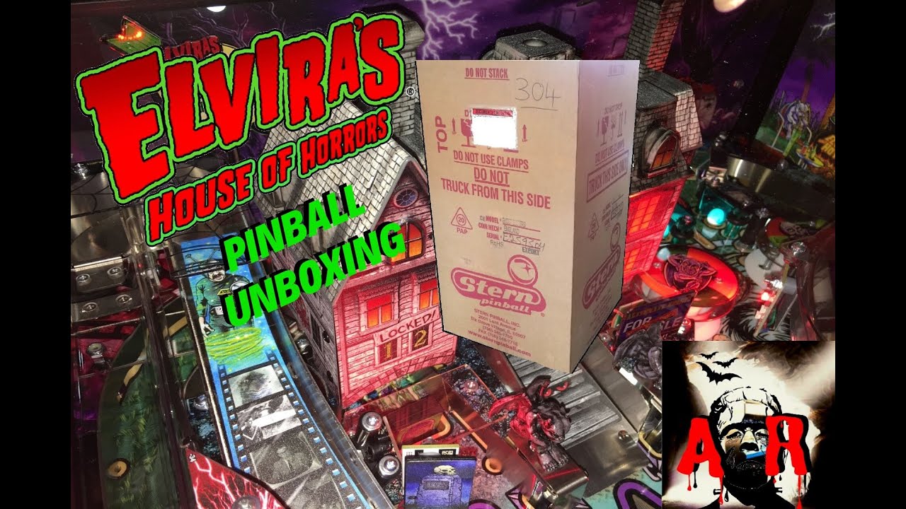 Elvira's House Of Horrors Pinball Unboxing And Game Play