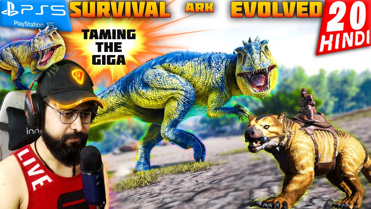 TAMING GIGA in ARK SURVIVAL EVOLVED PS5 | LIVE Hindi Gameplay