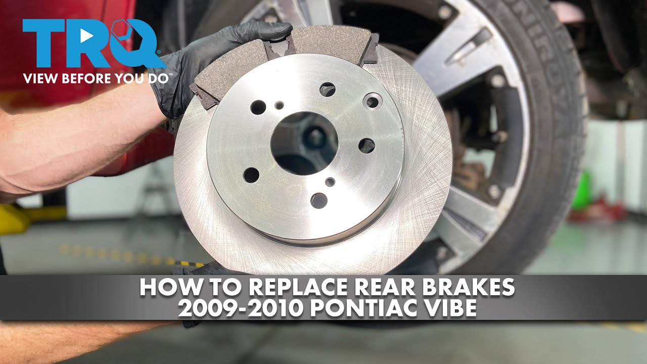 How to Replace Rear Brakes 2009-2010 Pontiac Vibe