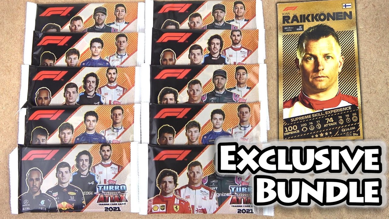 Opening 10 F1 Turbo Attax 2021 Packs | Topps Online Exclusive Pack Bundle Deal | Lucky Pack Pull!