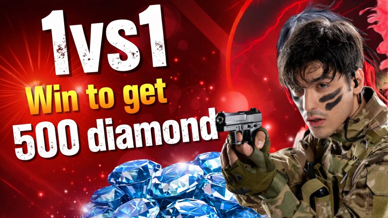 🎯LonWolf  1 vs 1  Win 50 Diamond Giveaway  TR TUHIN YT #live  #freefire #shortsfeed #grandmaster