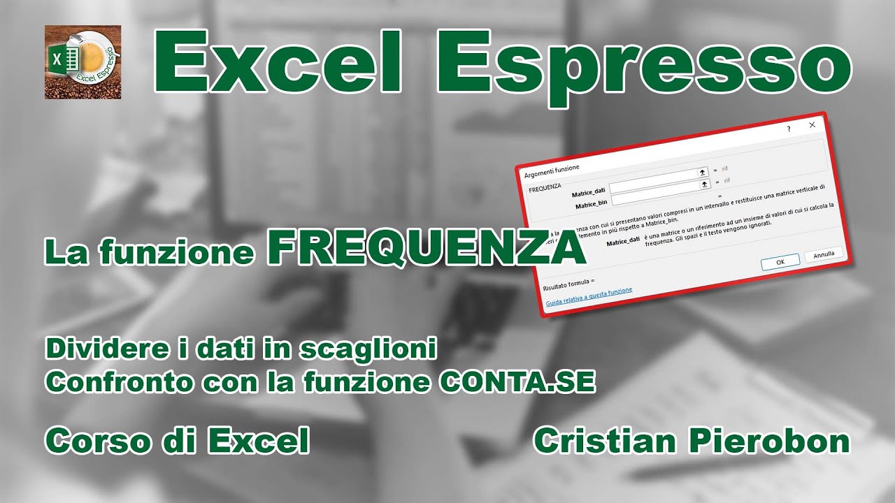 La funzione FREQUENZA  - Excel Espresso