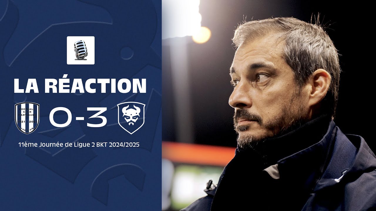 J11 Ligue 2 BKT : La r&eacute;action de Nicolas Seube apr&egrave;s FC Martigues 0-3 SMCaen