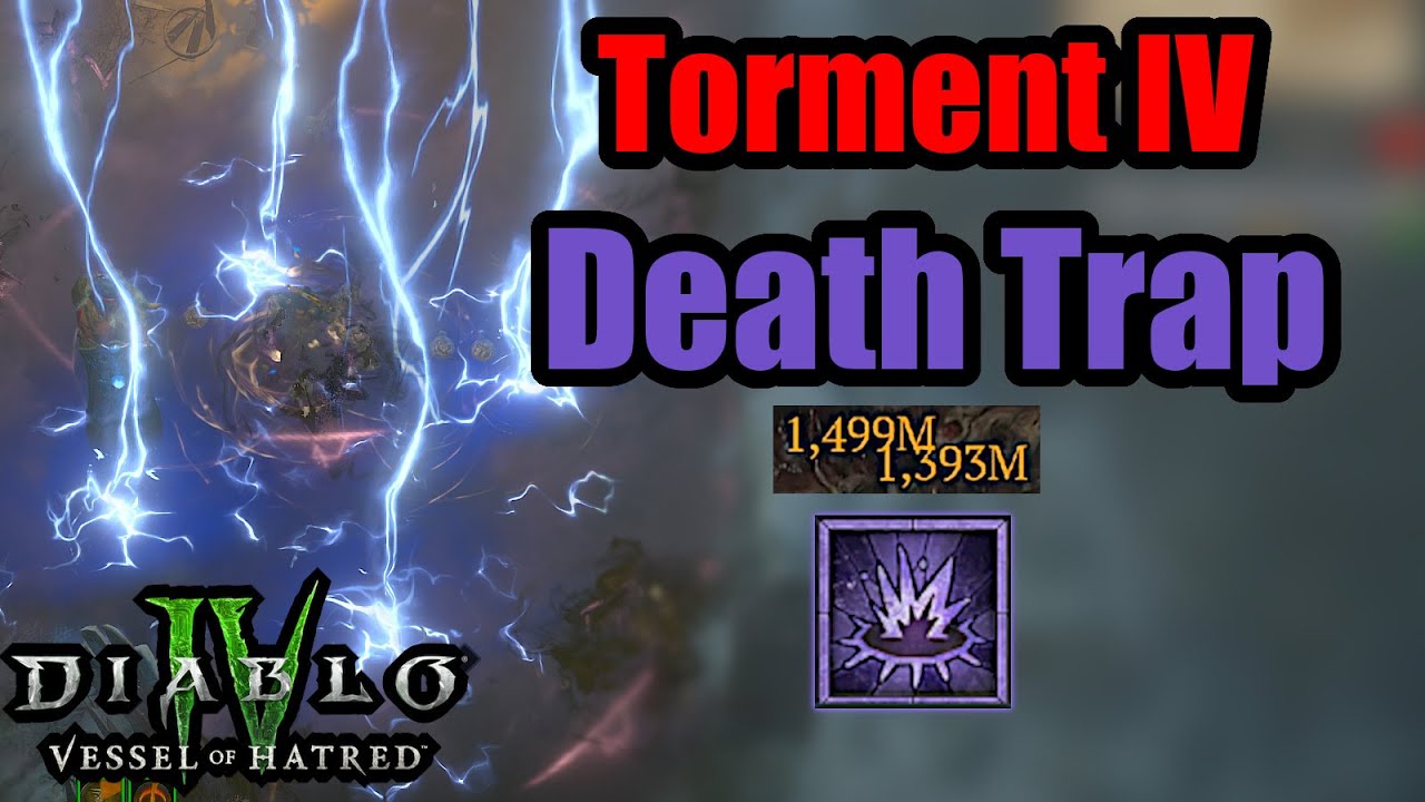 No Mythics T4 Death Trap Rogue Build - Season 8 Diablo 4 #diablo4 #rogue