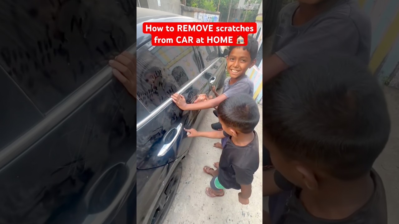 How to Remove Scratches from CAR instantly at HOME? #trending  #trendingshorts #viral #explore #like