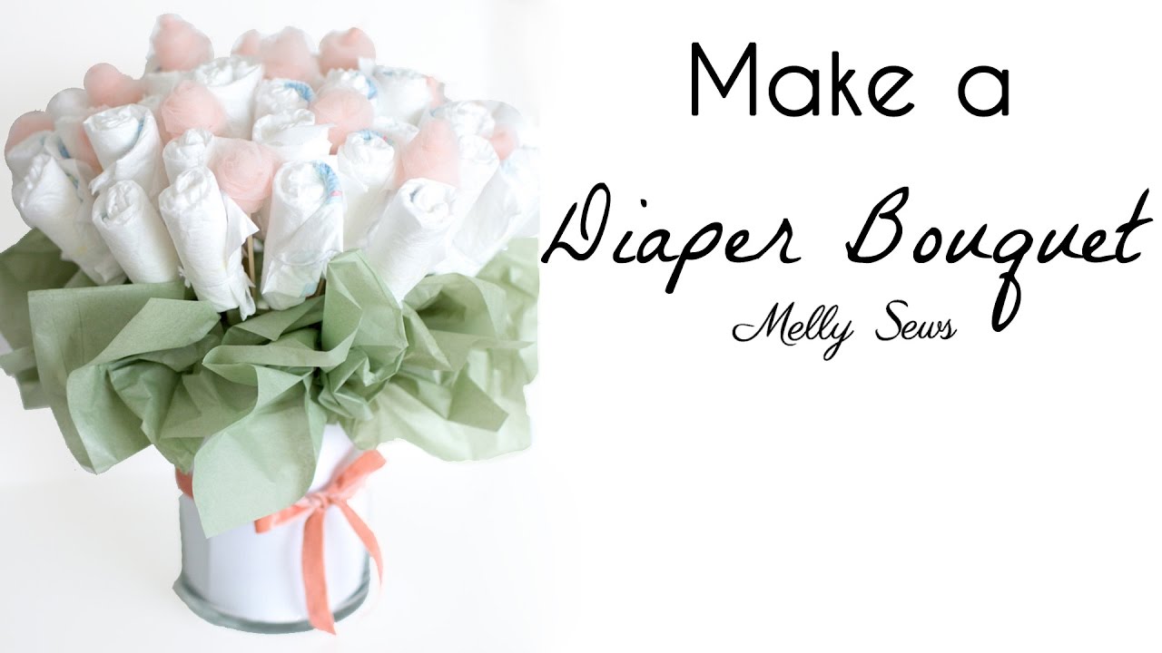 How to Make a Diaper Bouquet - Diaper Cake Alternative