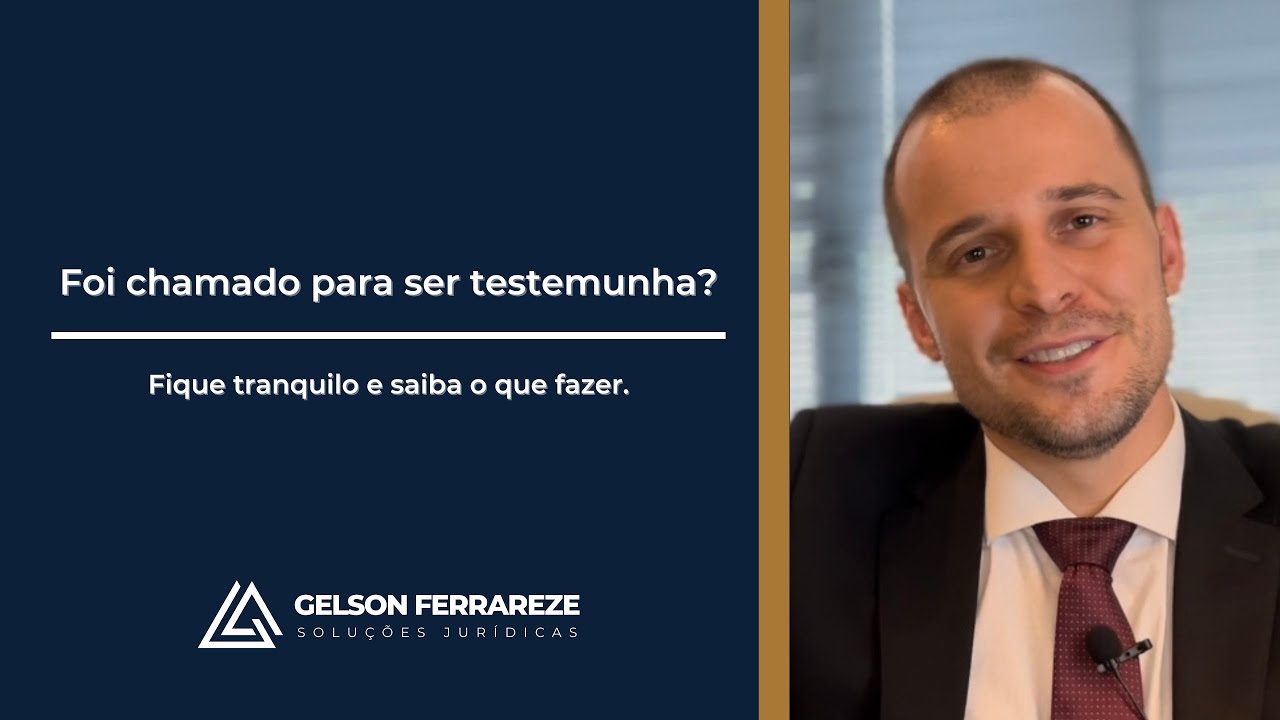 Foi chamado para ser testemunha? Fique tranquilo e saiba o que fazer.