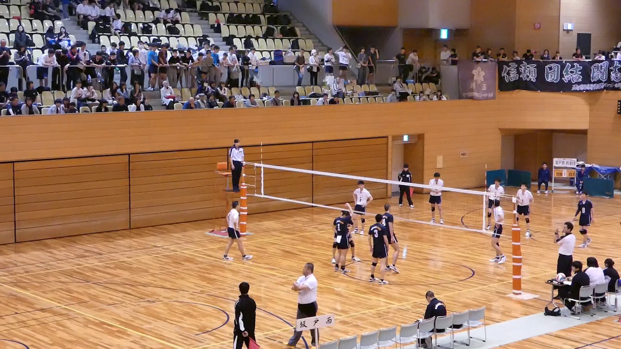 第1 春日部共栄 - 坂戸西 [準々決勝]2019年5月11日(土)令和元年度関東高校バレーボール大会埼玉県予選会[男子]