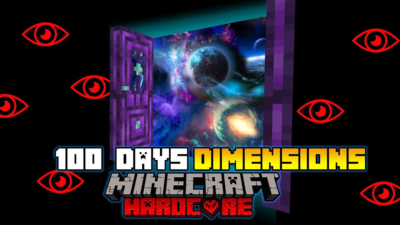 100 Days of Hardcore Minecraft but There's Dimension Doors...