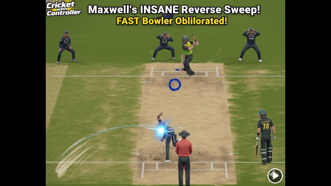 The Most Outrageous Reverse Sweep Ever! 🤯🏏 #cricket19 #cricket24 #cricket26live #glennmaxwell