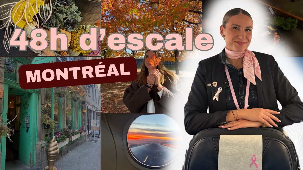 48h à Montréal 🇨🇦 | vlog d’hôtesse de l’air ✈️